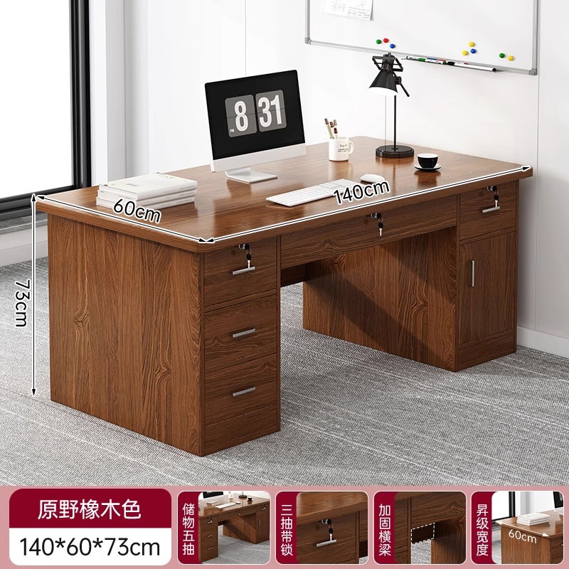 Mesa de oficina de personal mesa y silla de oficina combinación simple mesa de escritorio moderno jefe doble mesa de computadora