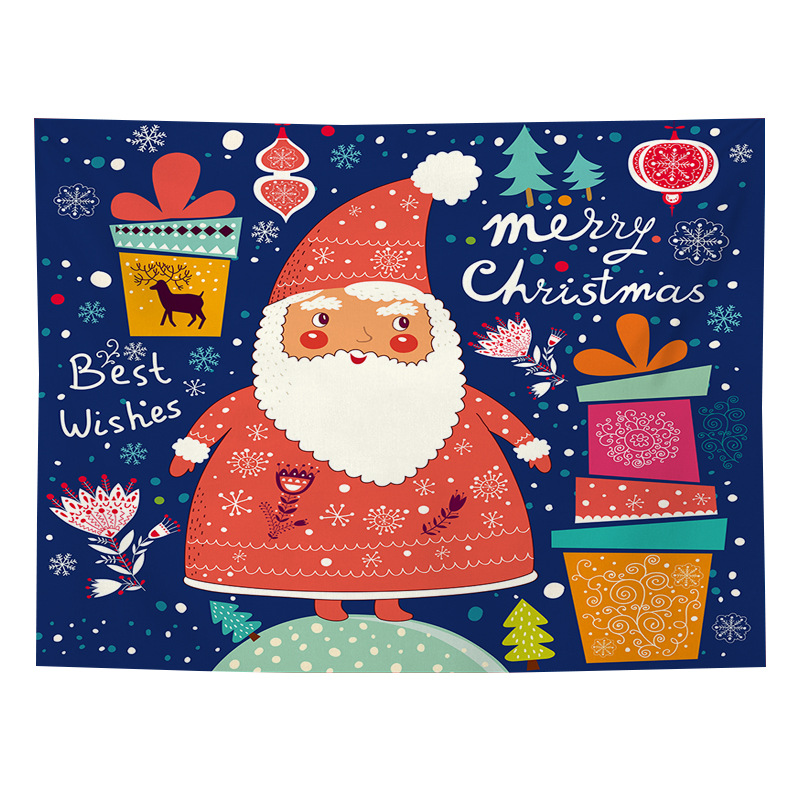 Schlafzimmer Wohnkultur Stoff Illustration Poster Hintergrund Stoff Weihnachten Element Vektor Bild Wandteppich_voghion.com