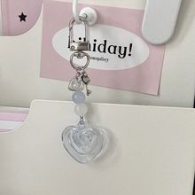 【夏日茶会】手作串珠少女心ins风钥匙扣挂件包包相机咕本链小众.