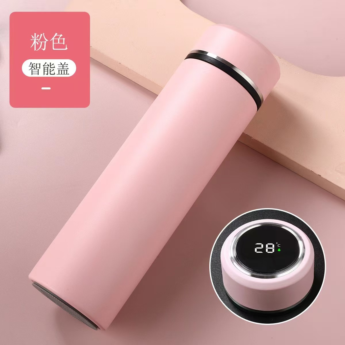 Taza de agua inteligente 316 de acero inoxidable 304 Taza recta de separación de té Regalo unisex Vaso de agua con aislamiento de letras de negocios