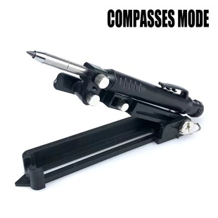 Multifunctional contour scribing pen woodworking pen aluminum alloy profiling measuring gauge graffiti measuring tool compass scribing