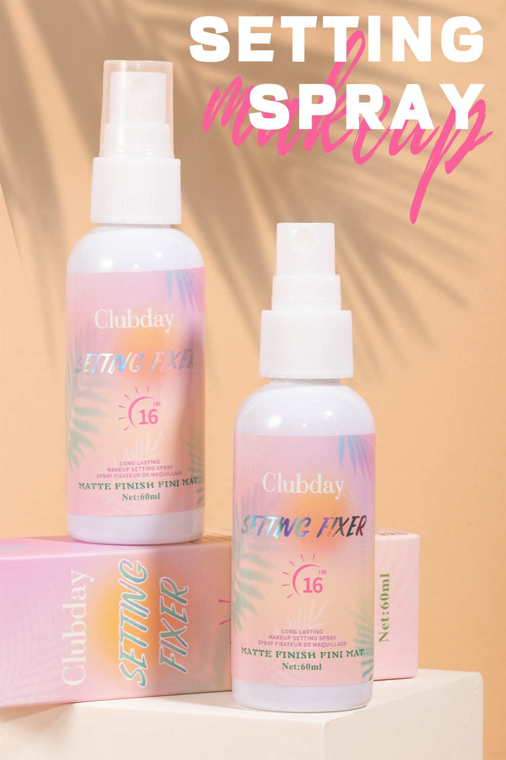 Clubday 60MLbaoshi Matte Setting Spray Clear Setting Spray Water details Picture