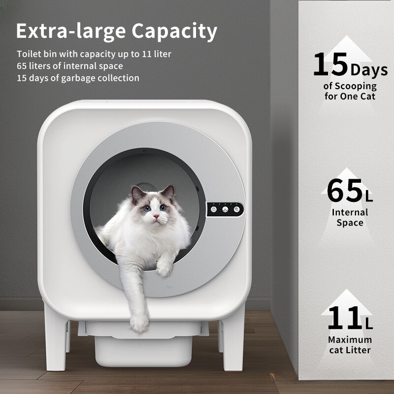 全自动智能猫砂盆开放式号封闭式便仓缅因猫矮脚猫小猫铲屎机|undefined