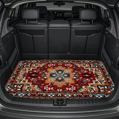 Avtomobil döşəmə paspasları Coverage, Persian Style Car Mat - 26321hbxd-2-75100cm-crystal-velvet-dot-plastic-bottom