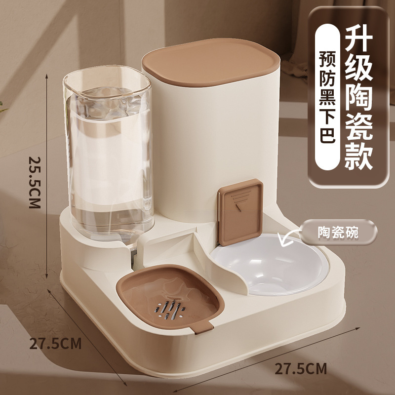 Máquina automática de alimentación y agua todo en uno, fuente de agua para mascotas, alimentador, dispensador de agua para gatos, tazón para perros, venta al por mayor transfronteriza