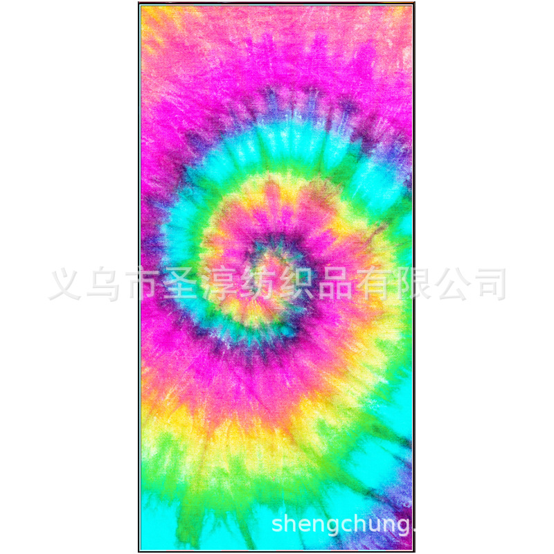 Toalla de baño de secado rápido de verano de una sola cara de impresión Toalla de playa para adultos microfibra cómoda arena antiadherente Toalla de baño grande