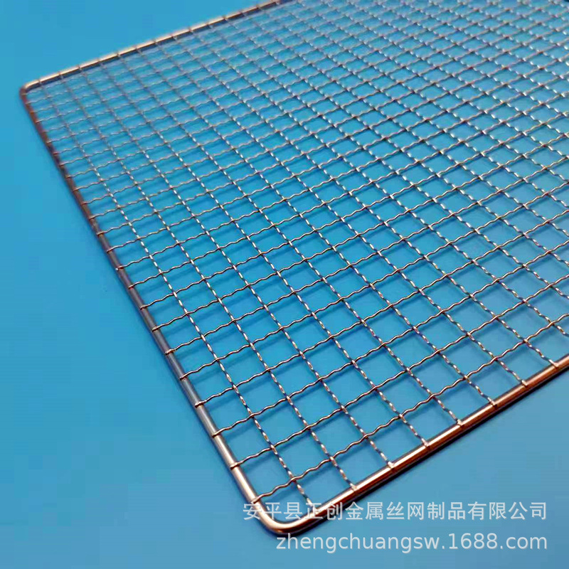 メーカー供給鉄亜鉛メッキステンレス鋼 304 ストレートストリップ正方形グリルネットバーベキューラック|undefined