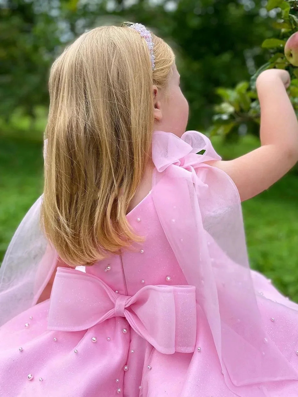 Abito da principessa in tulle per bambina compleanno e cerimonia_voghion.com