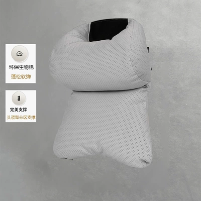 neck pillow, high-end car cushion – Car roof lining - 1-piece-headrest-dual-pressure-relief-gt-gray-with-ventilation-holes