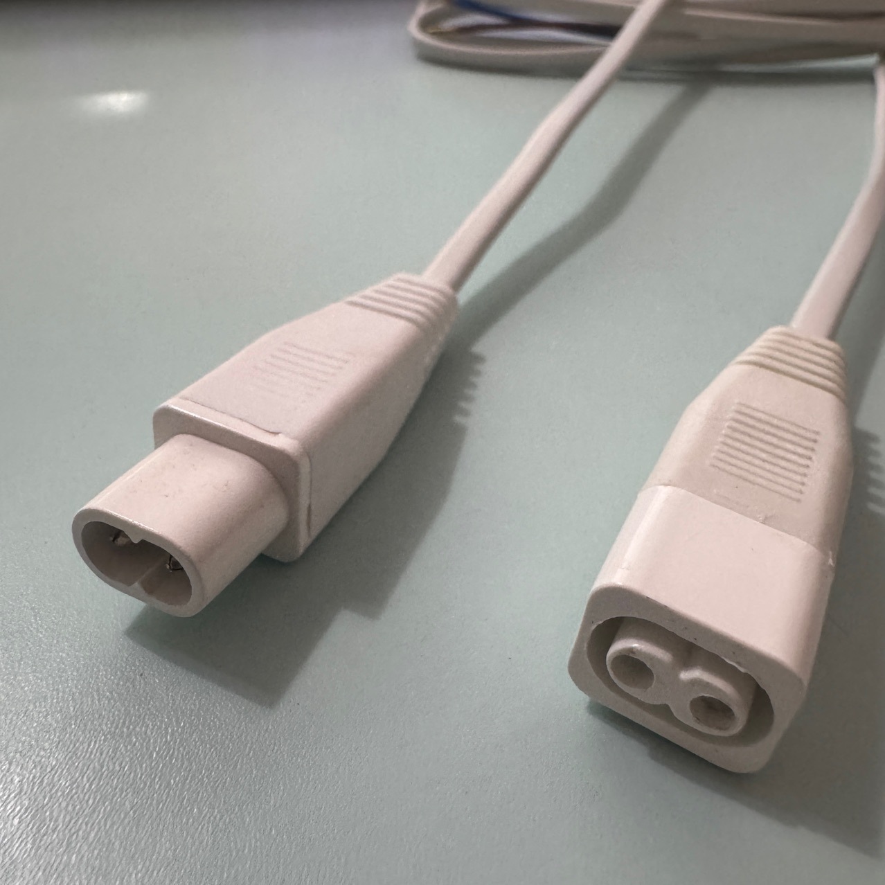 灯管线T5插头公母接头线电源线防水公母头led防水线防水燈管插头