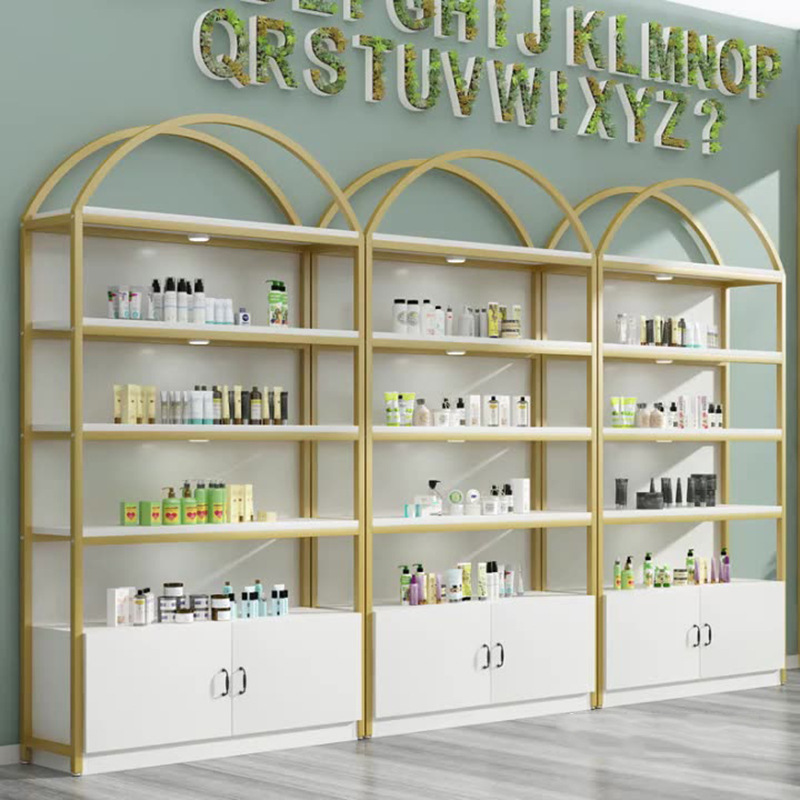 化妆品展示柜文具店超市宠物多层货架美容院陈列架美甲饰品置物架