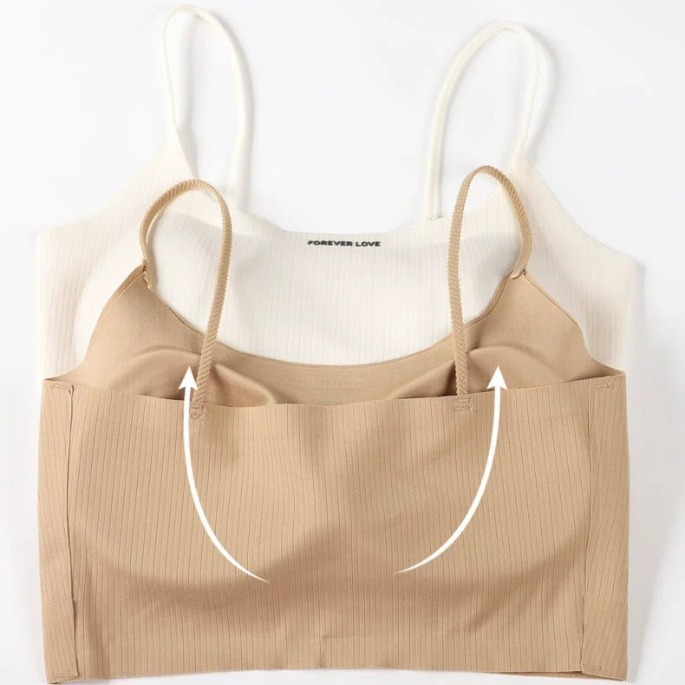 Ice Silk Sports Camisole for Women, with a Unique Design, Suitable for Layering or Wearing Alone, Featuring a Beautiful Back, Slim-Fit, Short-Length, Trendy Top