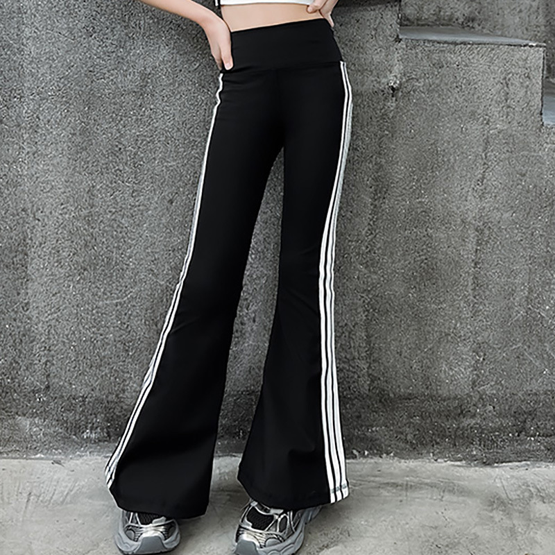 女童爵士舞套装Jazz时髦潮酷瑜伽裤女孩显瘦喇叭裤紧身拉丁舞服装|undefined