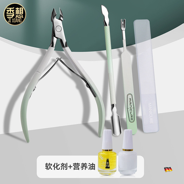 Exfoliating pocket knife for manicure