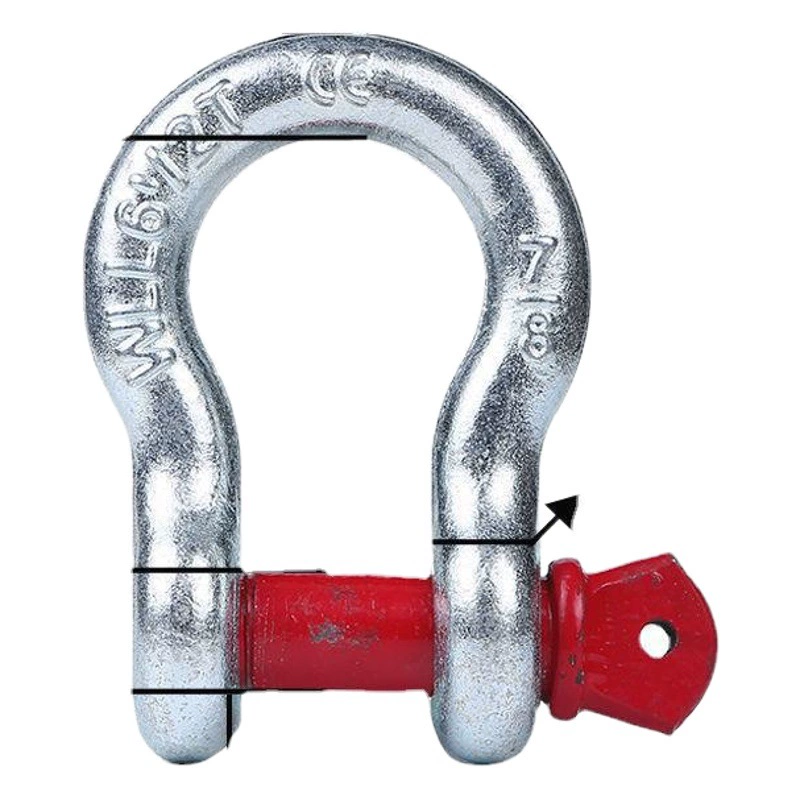 Американская Скоба Подкова лук типа D высокопрочная Скоба подъемное кольцо U тип пряжка GB тяжелый подъемный инструмент