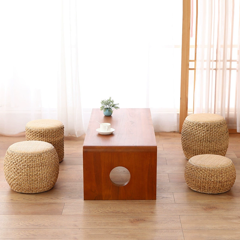 Подушка из рога ручной работы в японском стиле, журнальный столик для гостиной, низкий табурет, татами, Напольное сиденье, мягкий барабанный стул для медитации