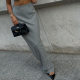 Fall 2023 foreign trade women's clothing commuter French gray skirt high waist temperament slimming drape fishtail skirt long skirt