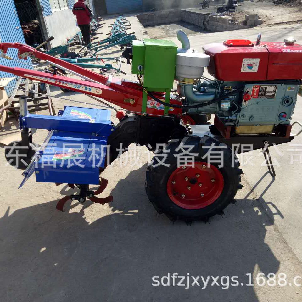 15马力柴油手扶旋耕机 起垄手扶农用开沟机 中型手扶拖拉机