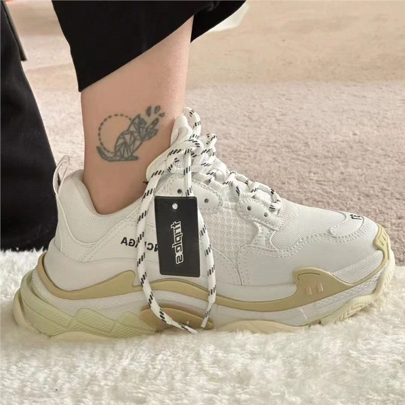 Paris Daddy Shoes TrackS1 Generation Seis capas de fondo ins familia salvaje hombres y mujeres zapatos de pareja de suela gruesa retro