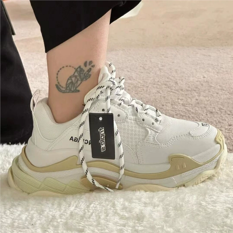 Парижские Daddy Shoes TrackS1 поколения шестиярусной подошвы Ins семейная универсальная обувь для мужчин и женщин с толстой подошвой