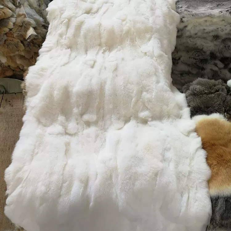 拼接獭兔毛毯子制衣内胆面料 拍照道具柜台展示背景飘窗垫