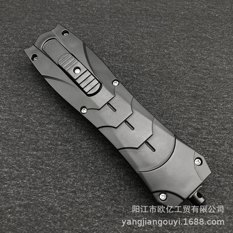 Ouyi マイクロテクノロジーポケットナイフ高硬度シャープキャンプストレートナイフ屋外ポータブル釣りナイフ黒タクティカルナイフ|undefined