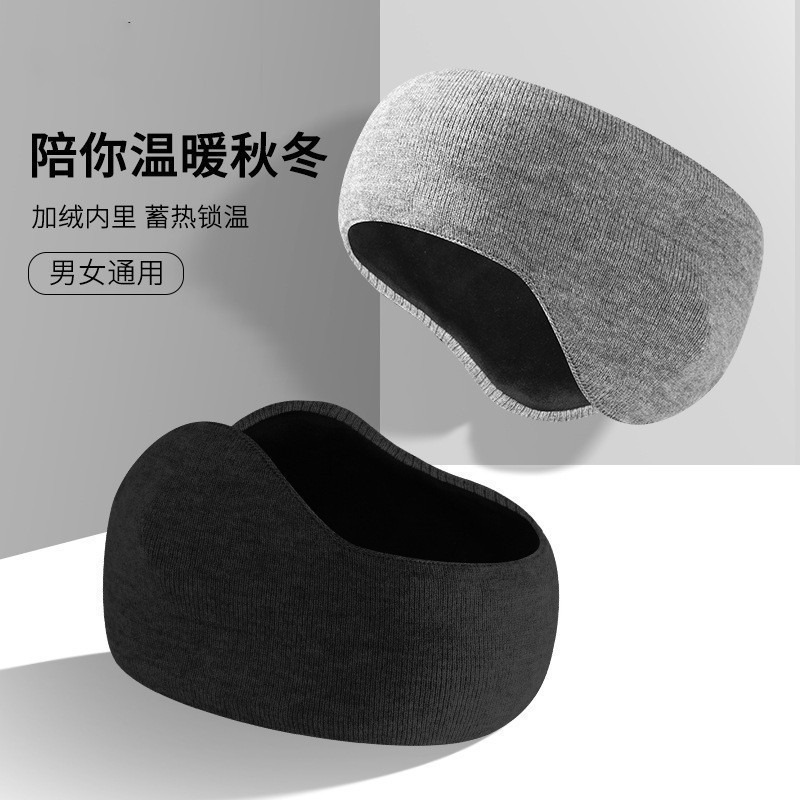 New Winter Outdoor Sports Windproof Ear and Forehead Protection Sports Headband with Fleece Lining and Thickened Cycling Cold-Proof and Warm Ear Muffs