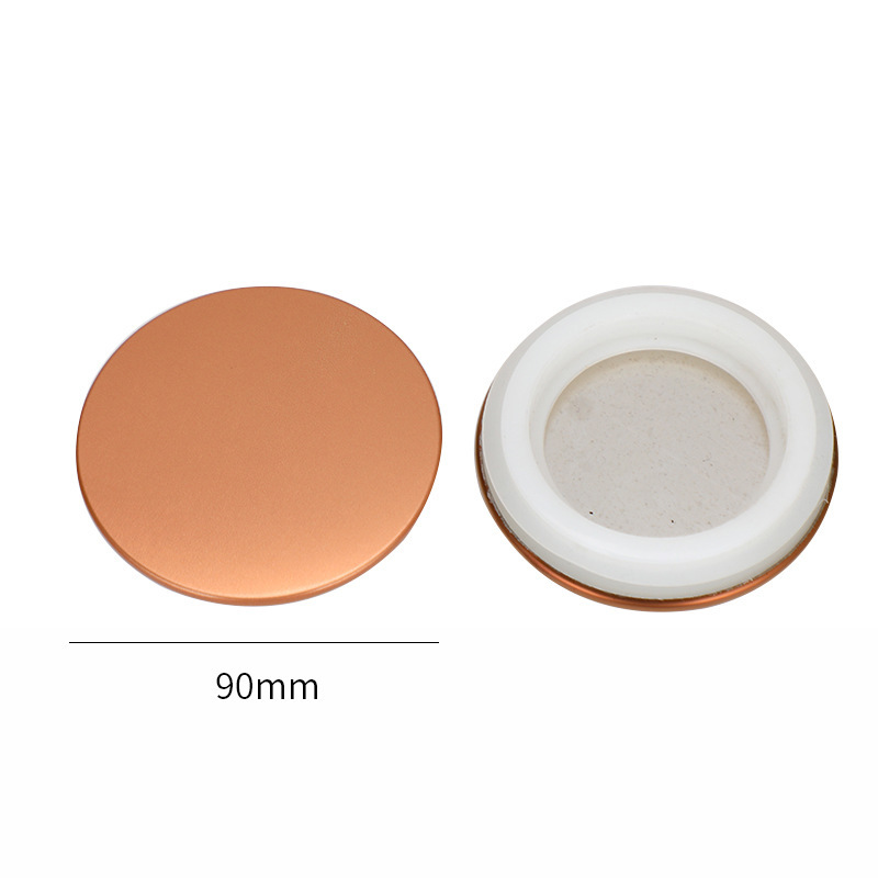 80 cubierta de lata de metal vela taza de cerámica sellado de cerámica embalaje de metal aromático tapa de aleación de colores