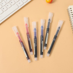 直液式ボールペン全針管大容量学生試験事務ブラシ問題ペン速乾中性ペン卸売り