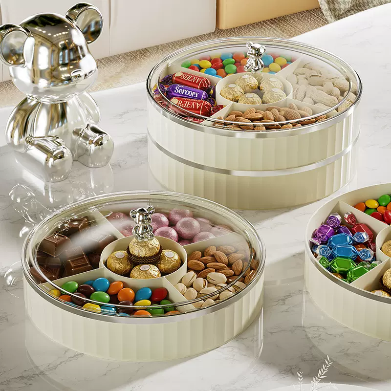 多层水果盘轻奢高级感零食瓜子糖果干果坚果盘客厅茶几高颜值果盘