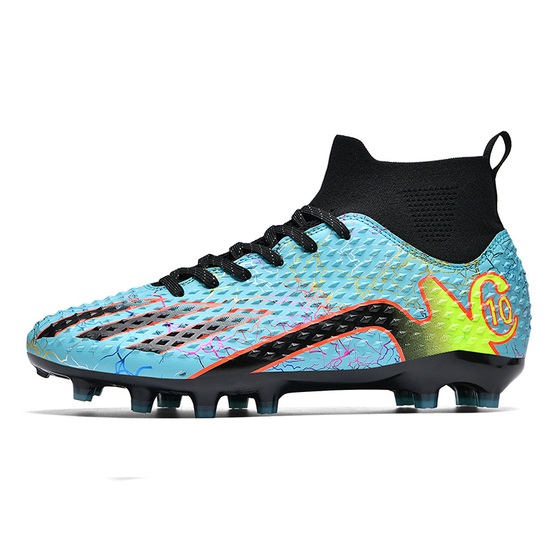 2024 transfronterizos nuevos niños y niñas estudiantes transpirables zapatos de fútbol de clavos cortos y largos zapatos de entrenamiento juveniles