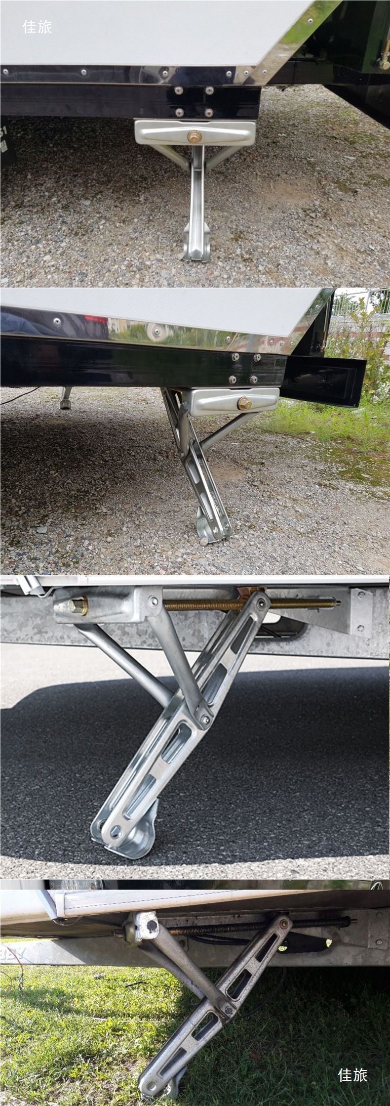 Trailer Rv Outrigger Support Leg 0kg Top Bracket Balance Stable Lift Camper Parking Support Leg Frame