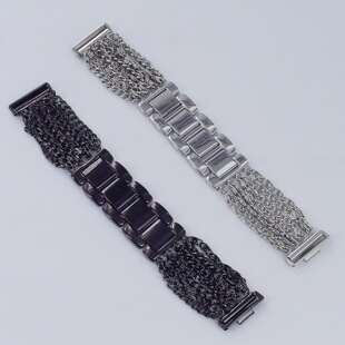 Suitable for Huawei Fit3 Multi-chain Thin Strap iphone watch5 Metal Steel Strap Jewelry Strap 20MM