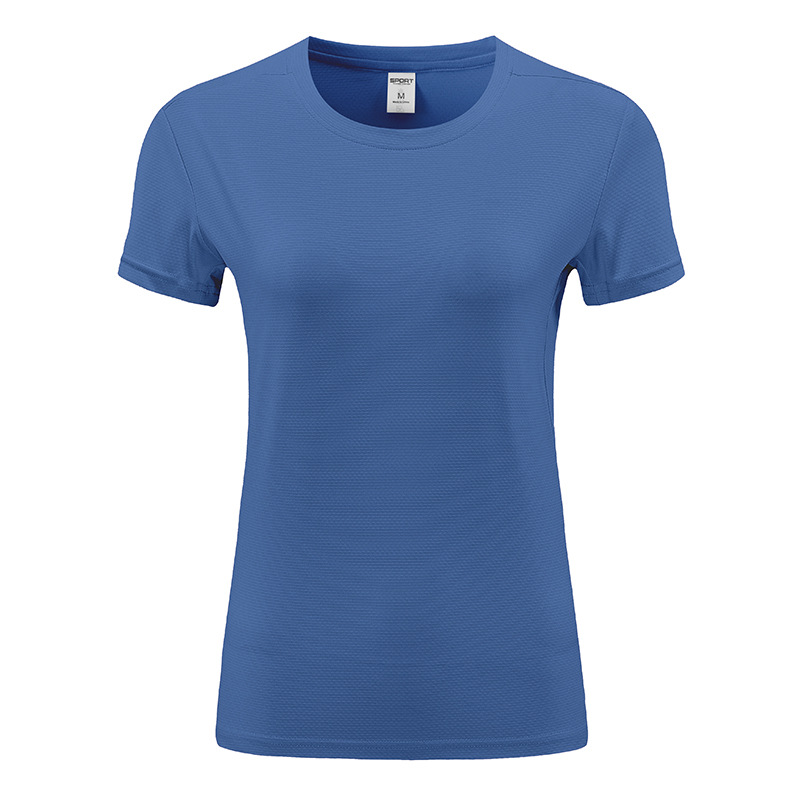 Transfronterizos de verano camisas de hielo mujeres adelgazamiento de mangas cortas yoga fitness ropa de carrera profesional al aire libre ropa de secado rápido