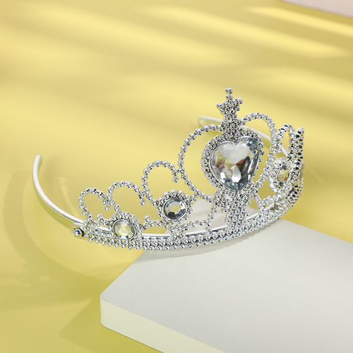 Cross-border hot selling children's crown Elsa Princess tiara Frozen headband sweet temperament children's crown accessories
