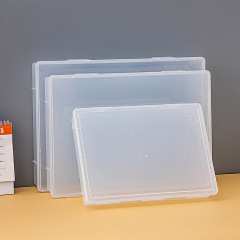 オフィスa3書類棚書類収納ケースデスクトップ整理工事図面プラスチック透明収納ケース