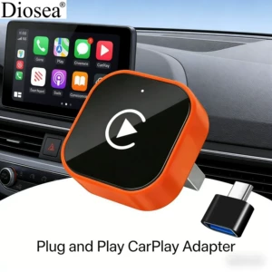 2-si 1-də Ağıllı Simsiz Carplay Box Orange Android Autocarplay Box
