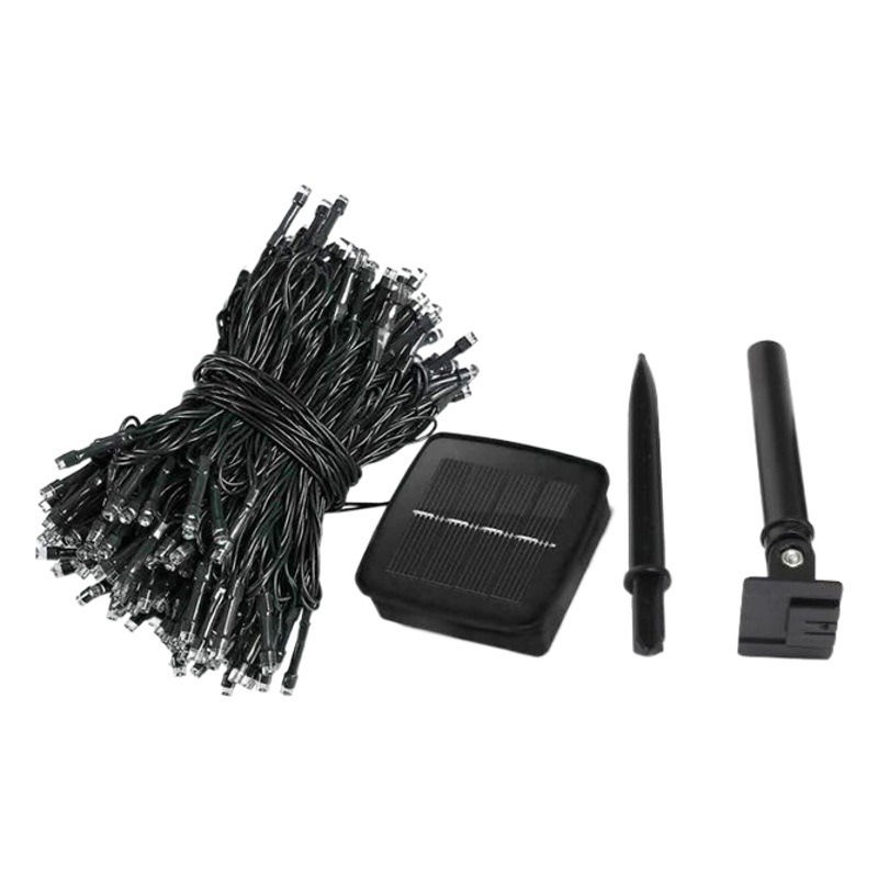 Luces solares de colores con luces intermitentes luces de cadena cielo estrellado al aire libre colorido intermitente luces decorativas habitación patio decoración cambiante de color