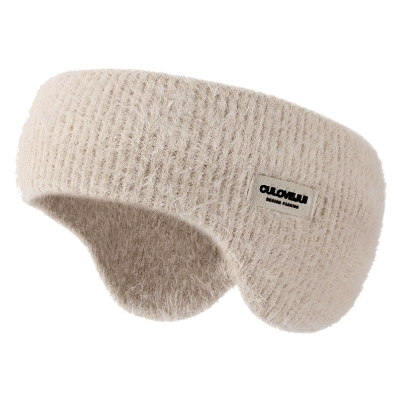 Новые Зимние теплые наушники, шерстяные вязаные наушники для верховой езды, ветрозащитные, Холодостойкие, незамерзающие, Универсальные наушники на флисовой подкладке