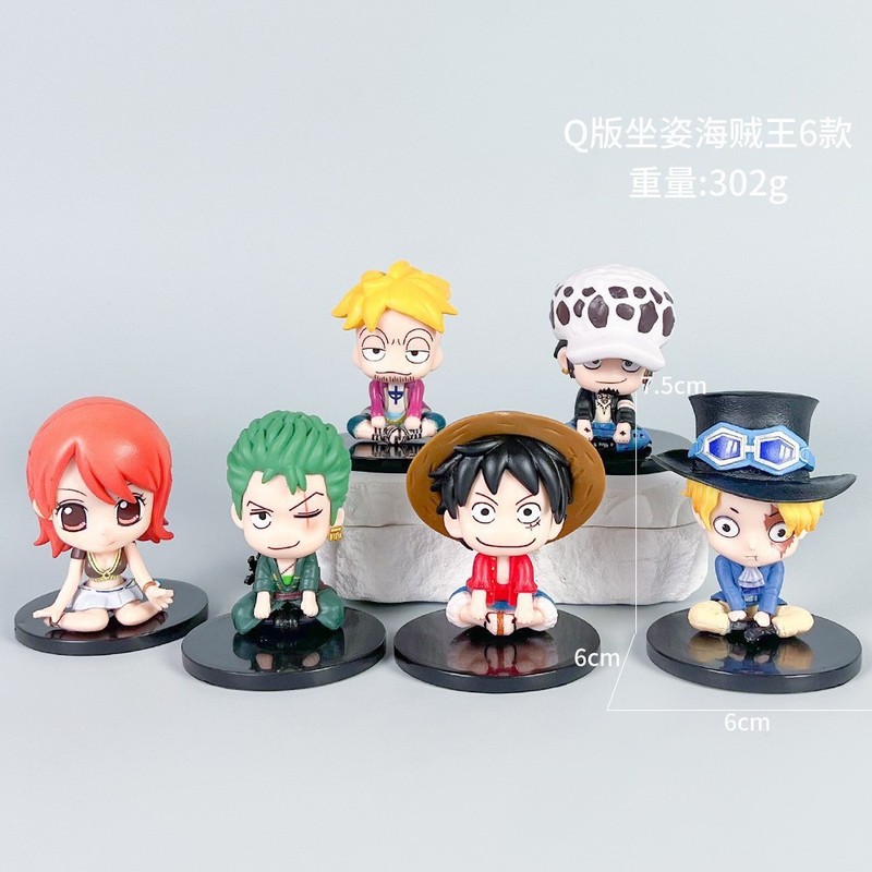航海王フィギュアアニメーションブラインドボックス共同ブランド麦わら帽子ルフィゾロQバージョンチョッパーキャプテントレンディなおもちゃモデル装飾品|undefined