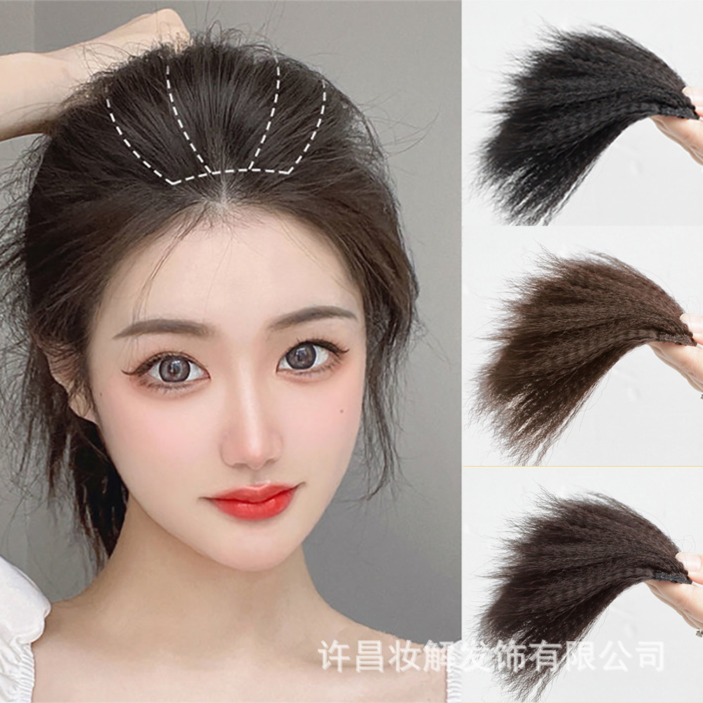 增发量垫发无痕蓬松假发片女头顶垫发片补发垫发假发女卷发