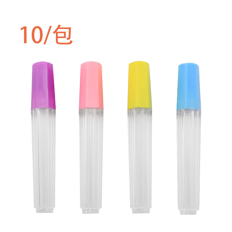 Botella de aguja Botella de aguja de punción Botella de almacenamiento de punción Letra de punción DIY fieltro de lana DIY (botella de cuatro colores)