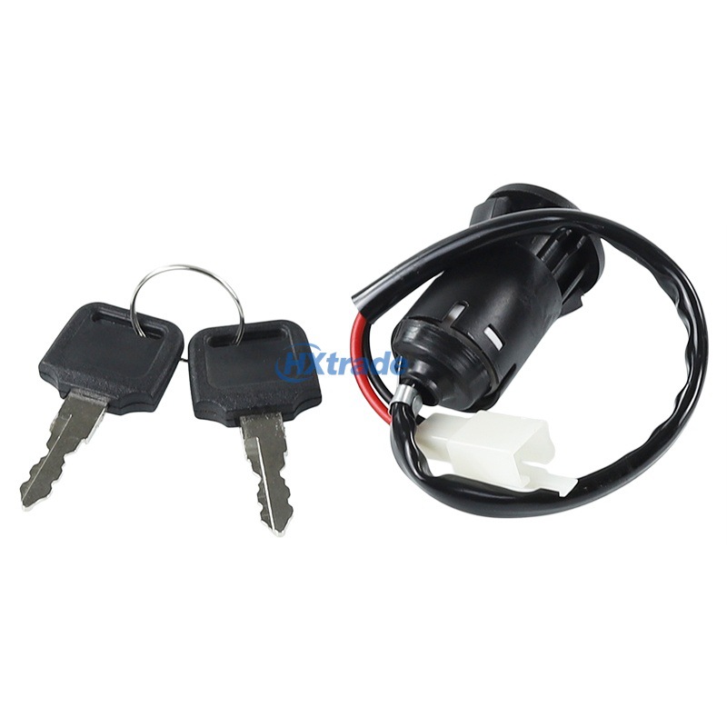 Off-Road Motorcycle Accessories Electric Vehicle Two-Wire Ignition Switch Atv Beach Bike Start Ignition Switch Key