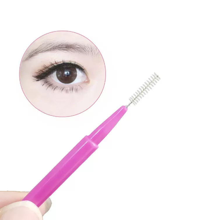 螺旋一次性眉刷 便携一次性睫毛刷 带盖眉毛刷睫毛梳美睫工具