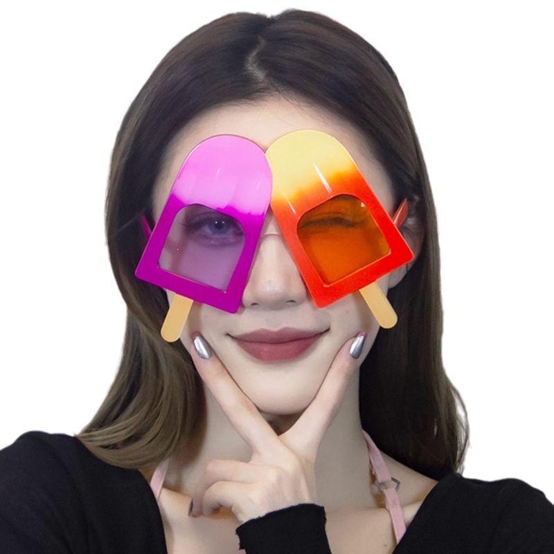 Gafas de Fiesta con Forma de Helado de Plástico ABS Decorativas para Fotografía image 6