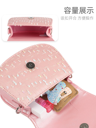 Disney children's light-up bag little girl cross-body shoulder bag Frozen Elsa flash light handbag