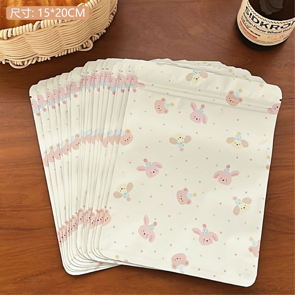 Nuevo oso encantador de alto valor de cara bolsa de sello de tarjeta de salida bolsa de embalaje de regalos de vacaciones bolsa de sellado