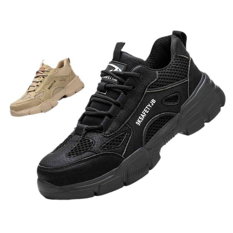 Fabricante personalizado zapatos de protección contra el trabajo, cabeza de cuchilla de acero, anti-perforación, zapatos de protección contra el trabajo, zapatos de seguridad resistentes al desgaste