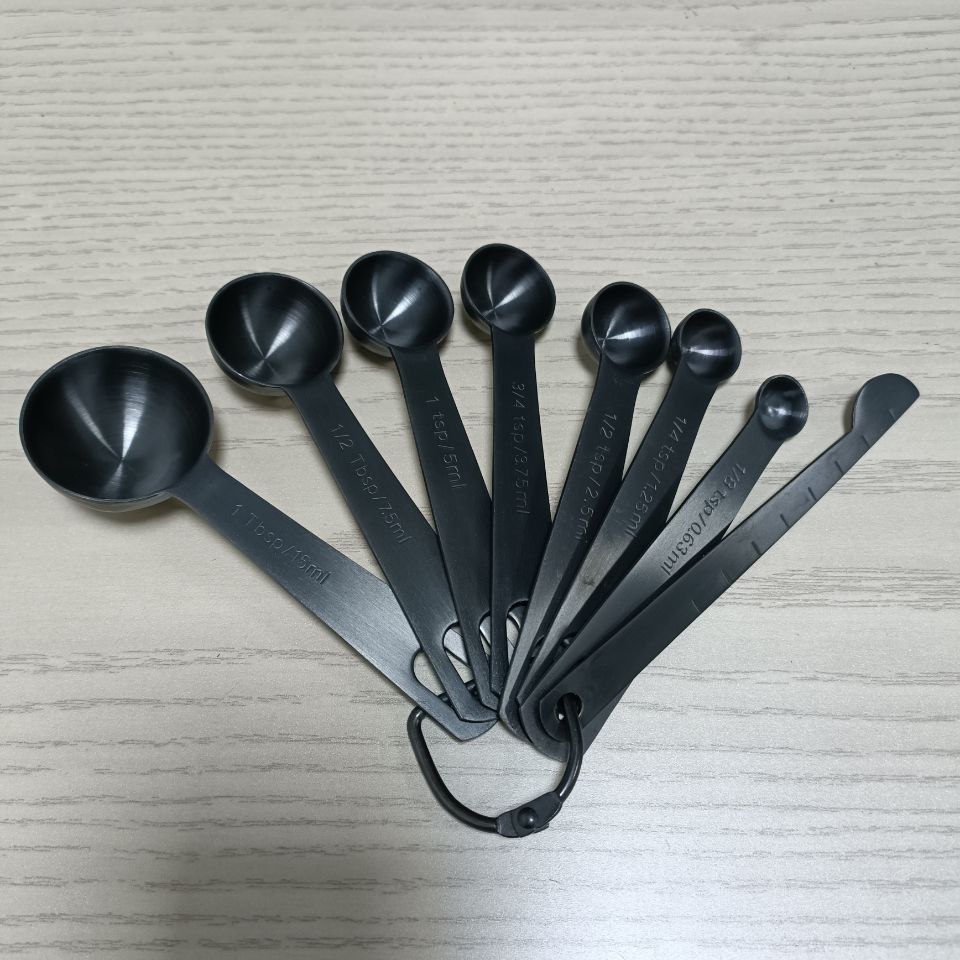黑色6/7/8件套咖啡豆量勺量豆勺家用厨房烘培工具量杯量勺带刻度-阿里巴巴