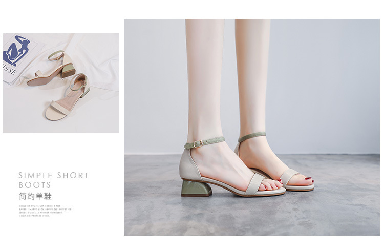 A9061 690K GIÀY DÉP SANDAL NỮ HUITDOE MŨI TRÒN GÓT VUÔNG MÙA HÈ QUAI HẬU GIÀY DÉP NỮ G02 SẢN PHẨM MỚI